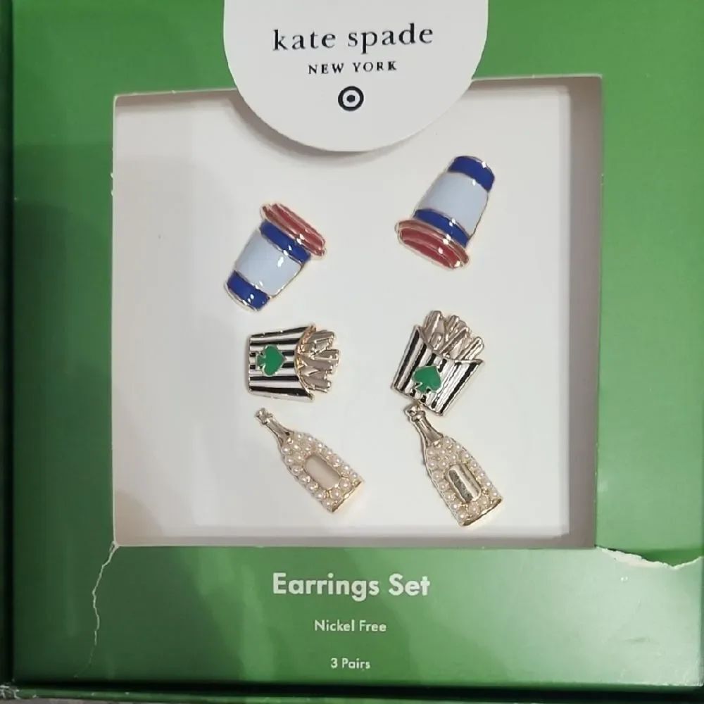 kate spade Target Colab Multi-Color Fast Food & Drink Earring Set